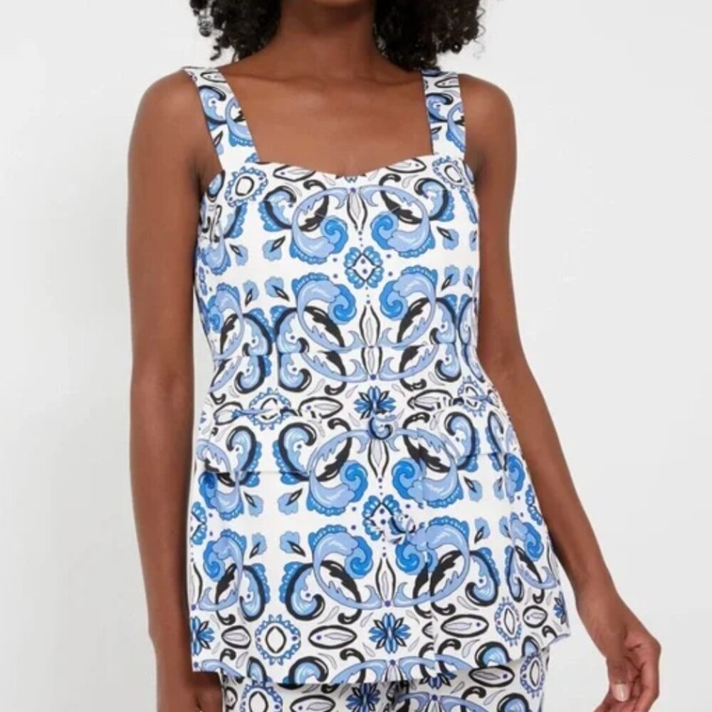 NWT Tuckernuck Majolica tile Marnie top size large
